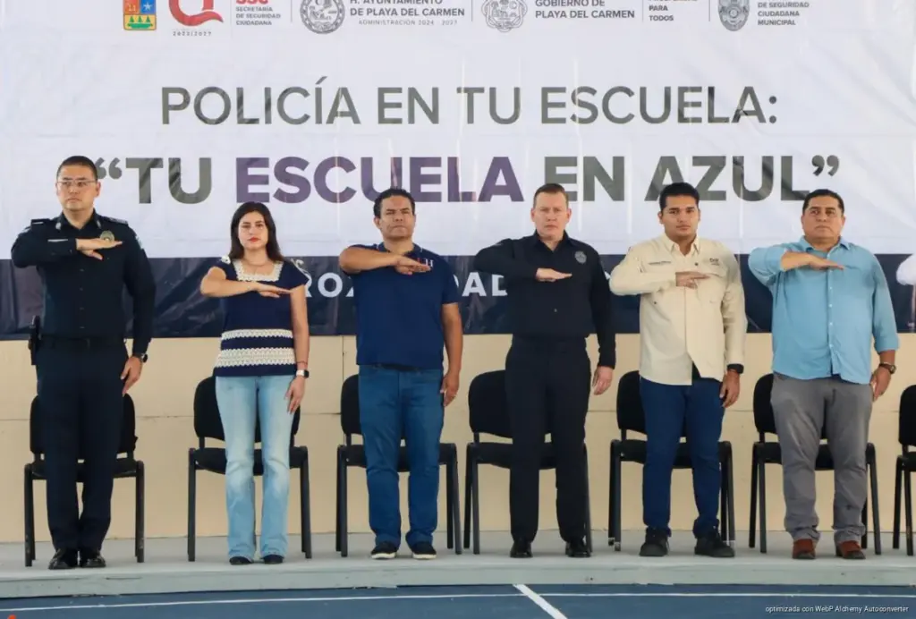 Programa “Policía en tu Escuela” promueve la prevención del delito entre estudiantes de Playa del Carmen