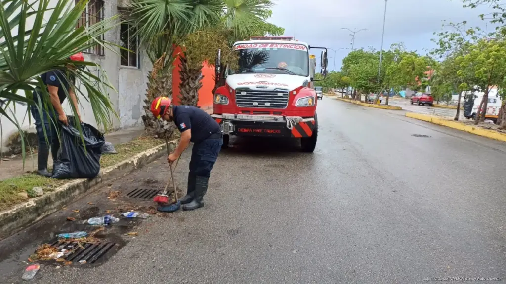 Playa del Carmen activa operativo preventivo ante pronóstico de lluvias intensas