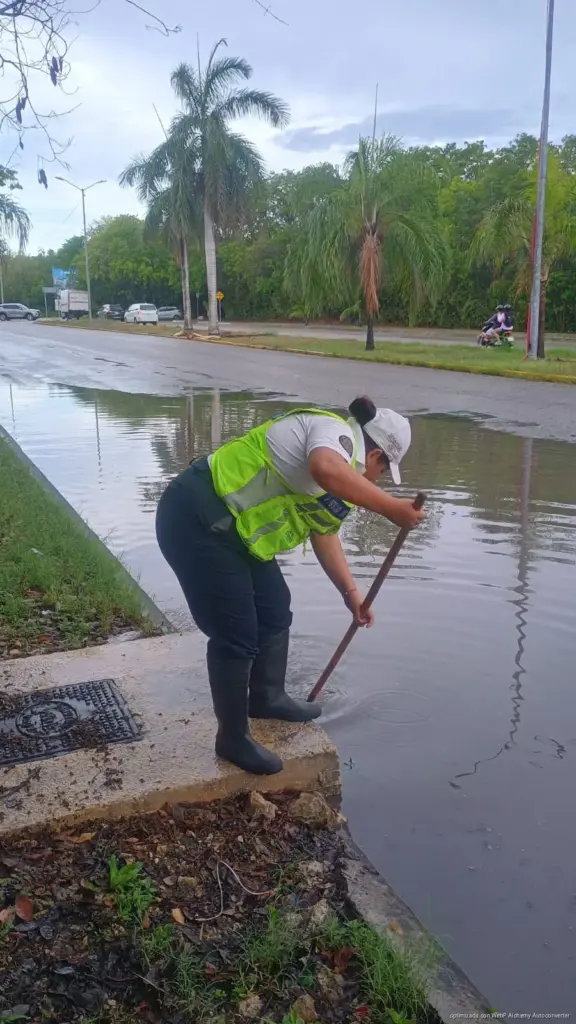 Playa del Carmen activa operativo preventivo ante pronóstico de lluvias intensas