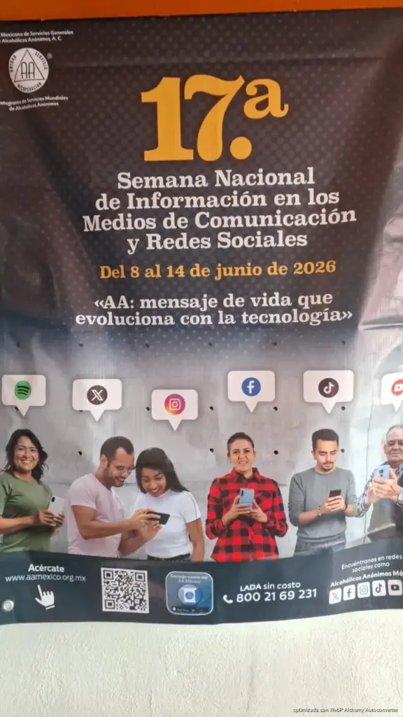 Alcohólicos Anónimos apuesta por las redes sociales para llevar su mensaje de recuperación durante la 17ª Semana Nacional de Información