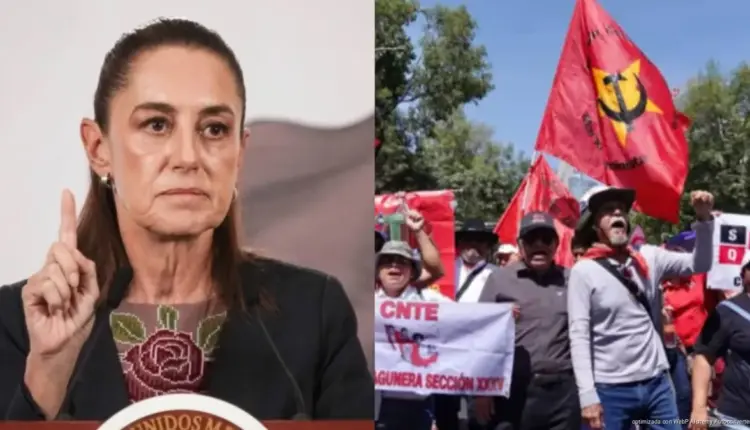 Sheinbaum descarta nuevas reuniones con la CNTE; magisterio exige formalizar el cierre del diálogo