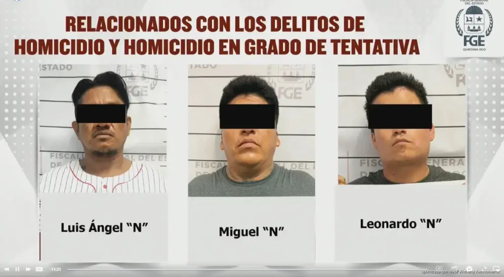 Desarticulan en Playa del Carmen célula criminal ligada a ataques contra bares y dos homicidios