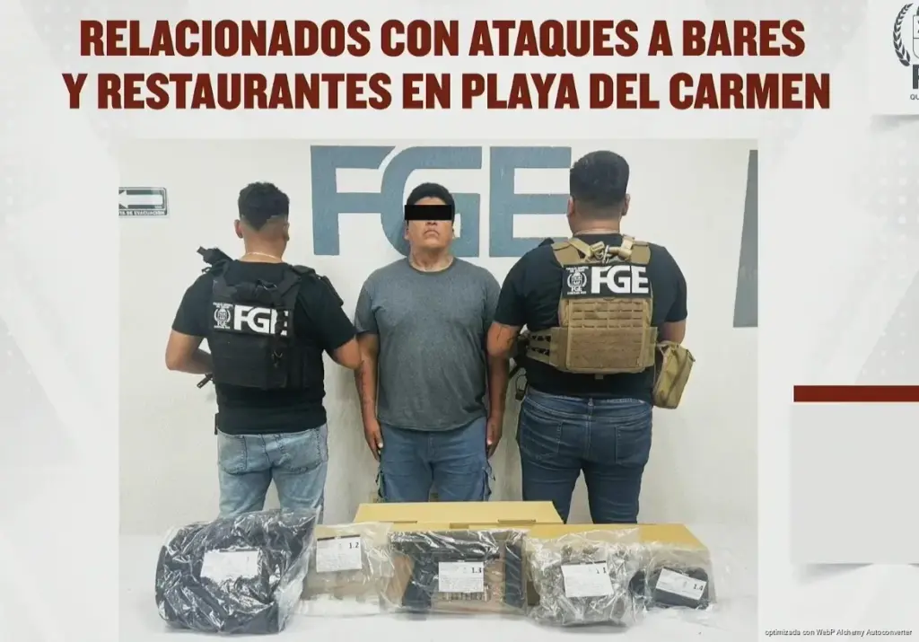 Desarticulan en Playa del Carmen célula criminal ligada a ataques contra bares y dos homicidios
