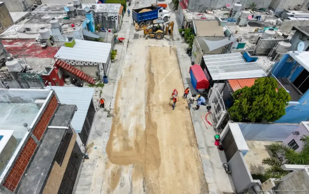 Obras de repavimentación en Playa del Carmen alcanzan hasta 90 por ciento de avance