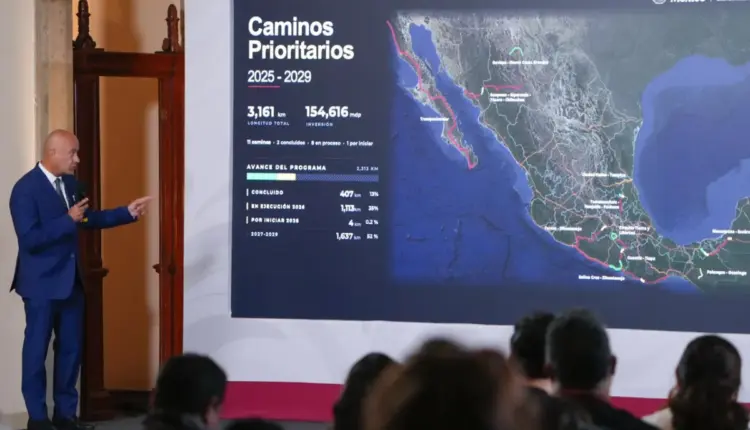 SICT reporta avance de 407 kilómetros en caminos prioritarios del país