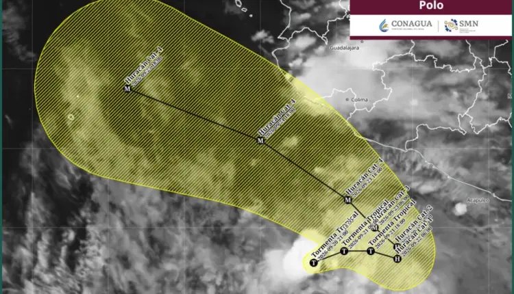 Tormenta tropical Polo se fortalece y amenaza con intensificarse frente al Pacífico mexicano