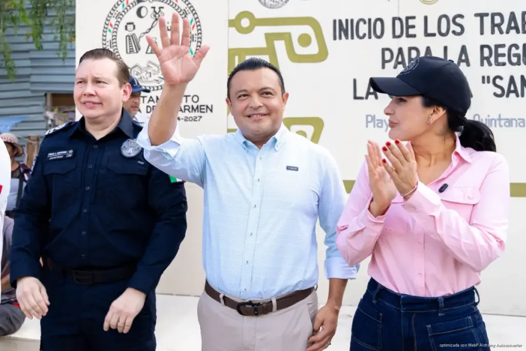 San Judas Tadeo inicia trabajos topográficos para avanzar hacia su regularización en Playa del Carmen