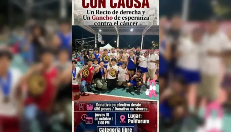 Convocan a exhibición de sparring con causa en Playa del Carmen para apoyar a pacientes con cáncer