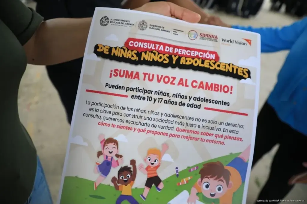 Consulta infantil en Playa del Carmen busca llevar la voz de adolescentes a decisiones públicas