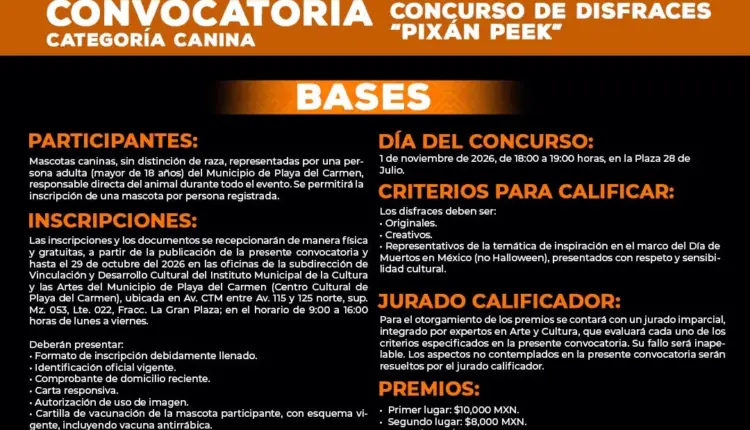 Playa del Carmen dará 90 mil pesos en premios para concursos de Janal Pixán